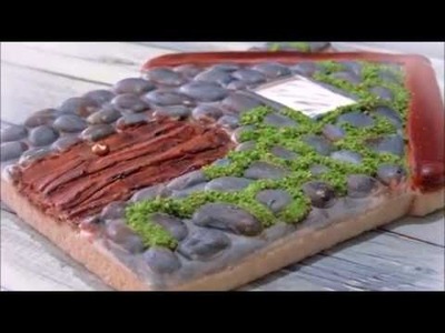How to Make a Cobblestone House Cookie  by Emma's Sweets