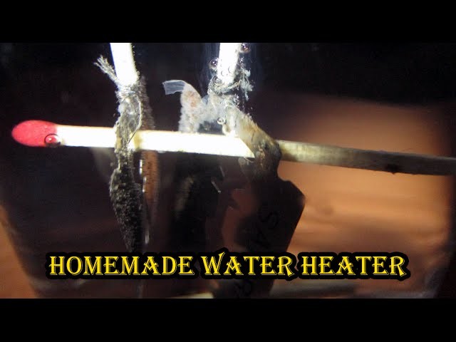 How to make a Mini Water Heater - Blade, Matchstick and Battery