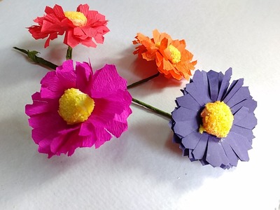 HOW TO MAKE  A PAPER FLOWER | ASTER