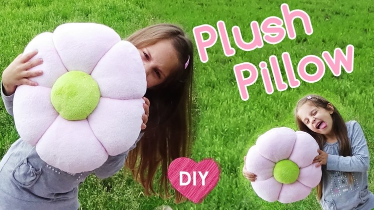 How to make a Plush Pillow. Easy DIY room decor.