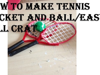 How To Make A Tennis Racket Easy.Doll Craft
