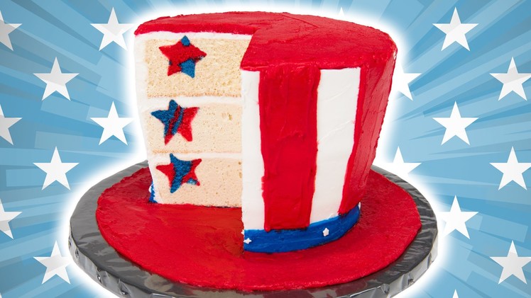 How to Make an American Flag Hat Cake for the 4th of July