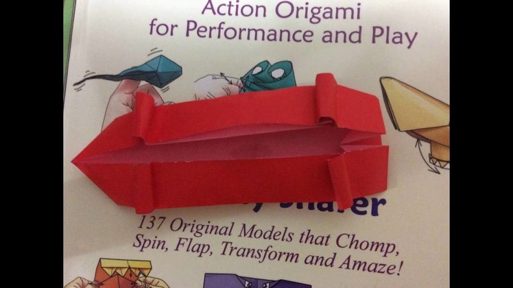 How to make an origami skateboard