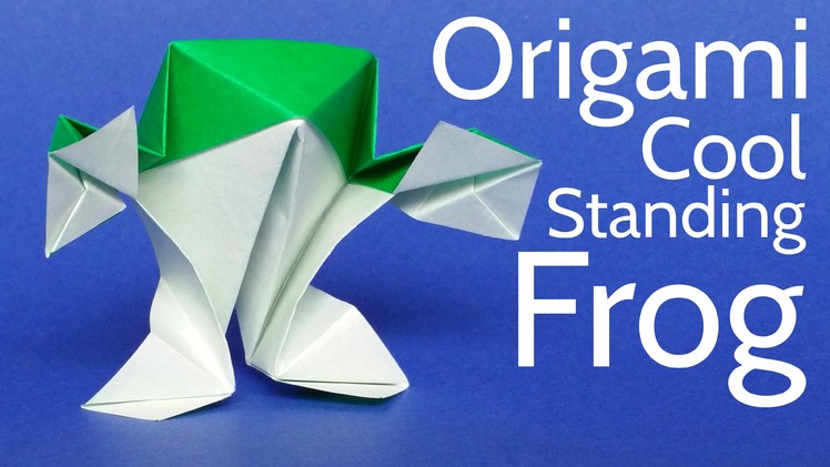 How to make an Origami Standing Frog  