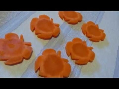 How to make butterfly shape carrot