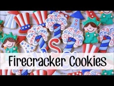 How To Make Decorated Firecracker Sugar Cookies
