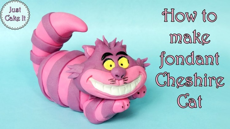 How to make fondant Cheshire Cat. Jak zrobić figurkę kota z Cheshire