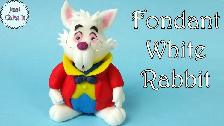 How to make fondant White Rabbit from Alice in Wonderland