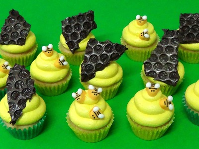 How to make honey bees cupcakes