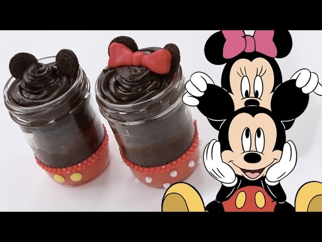 How To Make Mickey & Minnie Cake Jars | Dishes by Disney
