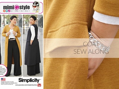 How to Sew a Long Coat or Vest with Mimi G Simplicity Pattern 8177