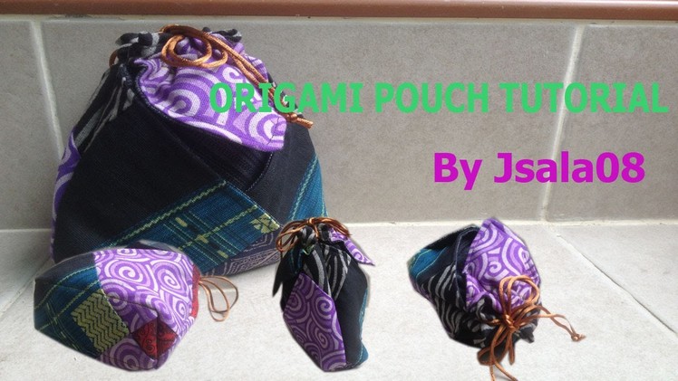 How to sew an origami pouch