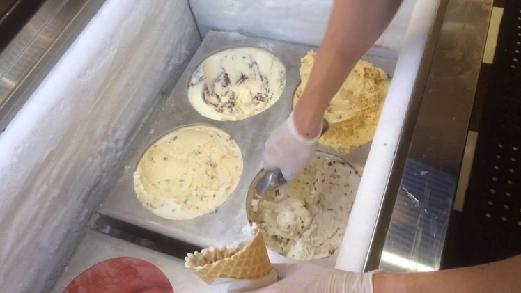 Learn how to scoop a perfect ice cream cone