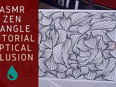 Make This Line ILLUSION Yourself! Giveaway + ASMR Drawing Tutorial ~ How to Zentangle