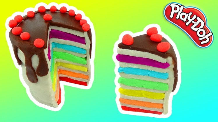 Play-Doh Rainbow Cake Cream - Play Doh How to make Cream Cake Rainbow PEPPA PIG ESPAñOL FUN