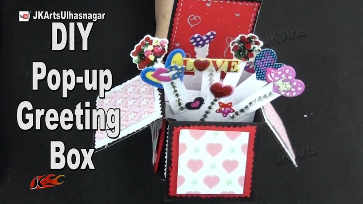 Pop up Surprise Box card | scrapbook Tutorial for Gift Idea | JK Arts  971  JK Arts