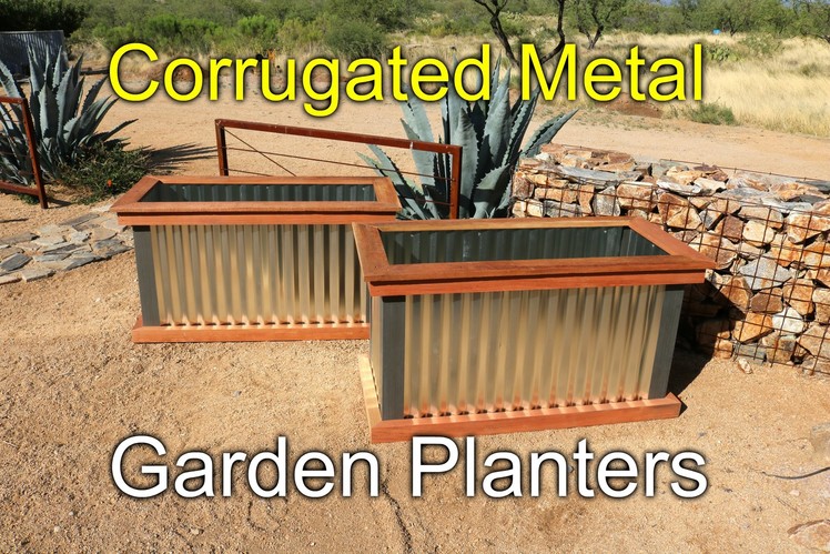 Redwood and Metal Planters - How To