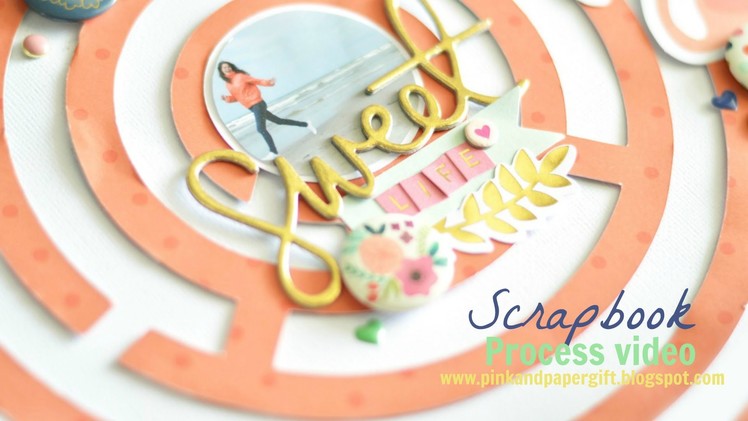 Scrapbook process video #12 - Sweet Life Maze. The Cut Shoppe