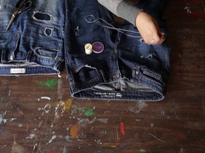 SilkRoll How: Make Your Own Designer Jeans.