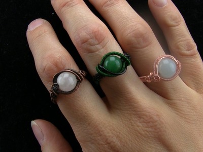 Wire Wrapping Tutorial: Begginer Gemstone Bead Ring