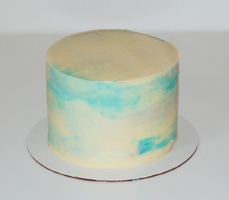 Cake decorating - how to make buttercream marble effect