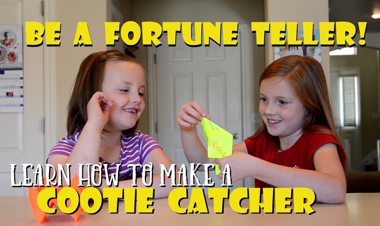 Cootie Catcher Fortune Teller Easy Kid Craft DIY - How to Make a Cootie Catcher