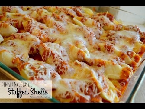How to cook Manicotti Stuffed Shells easy Pasta recipe Freezer Meals