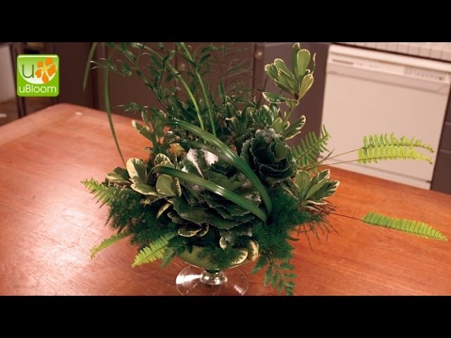 How to create an all foliage arrangement  How to Create a rose out of Galax leaves