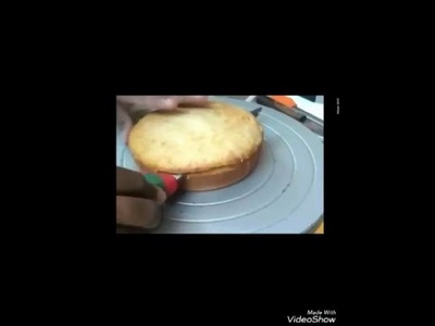 How to decorate Eggless Fresh Fruit Cake.Pastry for beginners