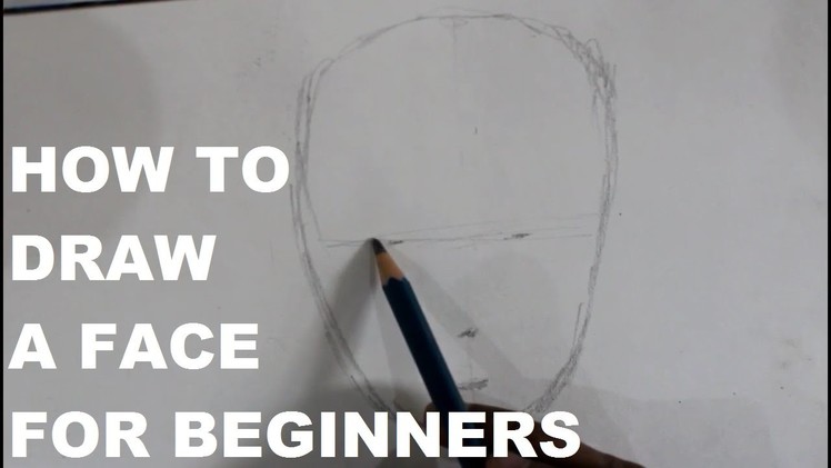How to draw a face for beginners in hindi