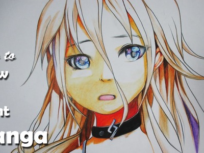 How to Draw a Manga girl with Watercolor Pencil