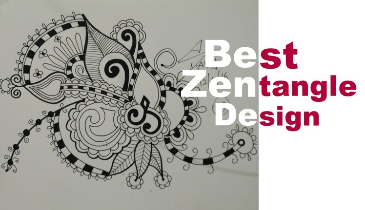 How To Draw Best Zentangle Doodle Mandala Zendoodle Art Design Speed Tutorial Learn