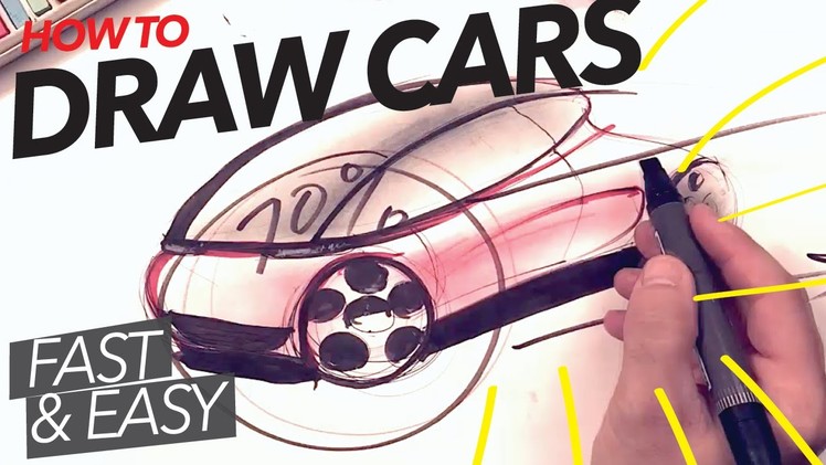 How to Draw Cars Fast and Easy (Remember these 2 points!)