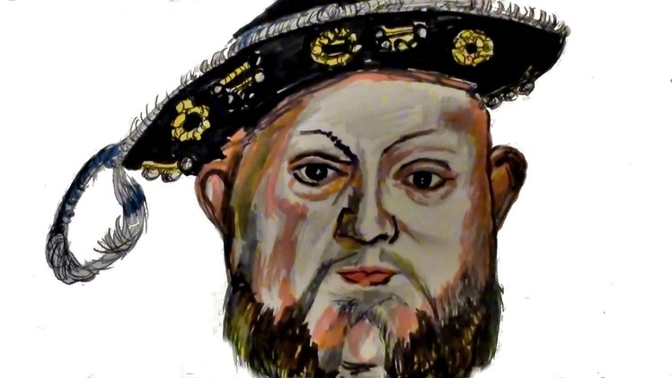 How to Draw KING HENRY VIII !!!!