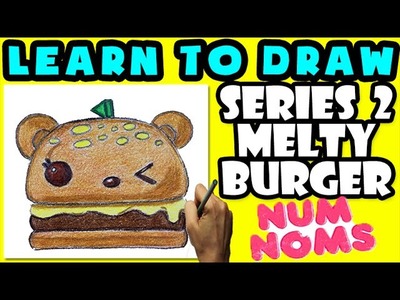 ★How To Draw Num Noms Series 2: Melty Burger ★ Learn How To Draw Num Noms, Drawing Num Noms