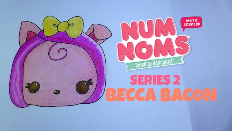 How to Draw Num Noms Series 2 Becca Bacon Colored Pencil Drawing