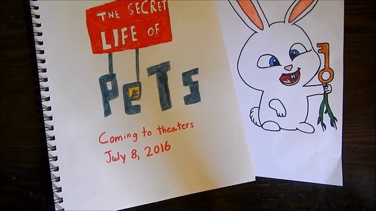 How to draw Snowball from Secret Life Of Pets!