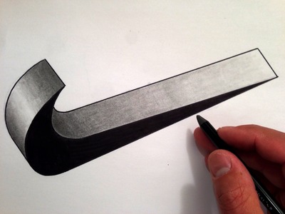 How to Draw the Nike Swoosh in 3D