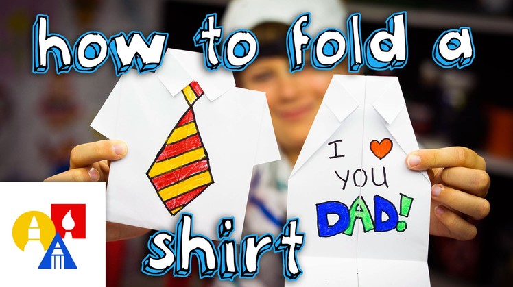 How To Fold An Origami Shirt (Father's Day Card)