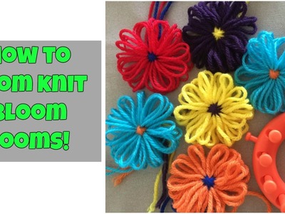 How to loom knit a flower (bloom looms) - very easy!