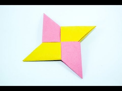 How to make a ninja star with paper