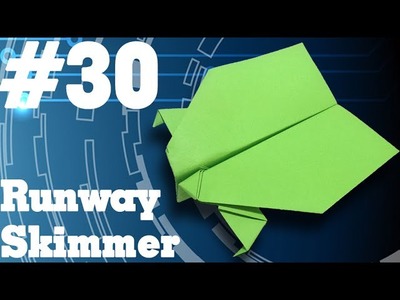 How to make a paper airplane that Flies - Simple Origami paper planes for Kids #30| Runway Skimmer