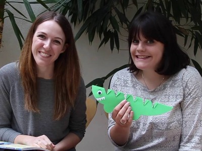 How to make a super simple Snappy Crocodile - Paper crafting project for kids