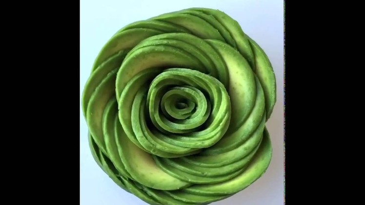 How to make an Avocado Rose