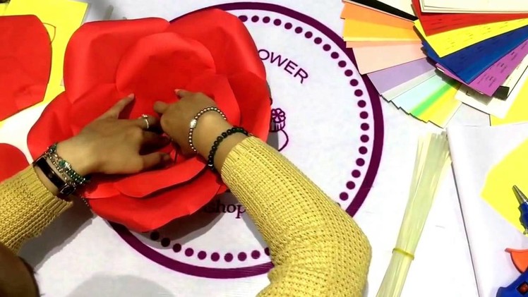 How to make an Origami big Rose 2016 on youtube