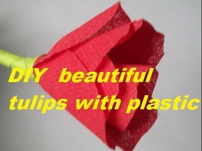 How to make beautiful  flowers  with plastic bags