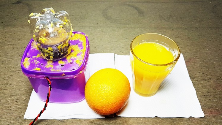 How to make Orange Juicer using Plastic Bottle