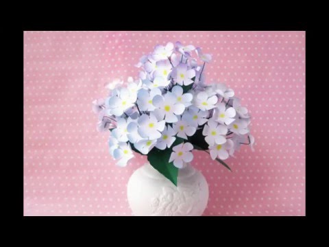 How to make paper flower at home step by step easy-2016  | tutorial origami on youtube