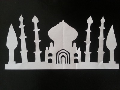 How To Make Paper Taj Mahal