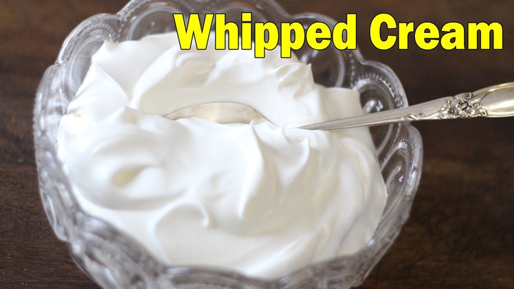 How to Make Perfect Whipped Cream for Icing | Recipe of Thick Cream for Cake Tutorial in Hindi